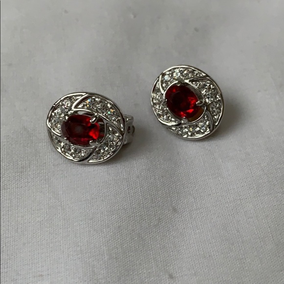Jewelry - Lovely Garnet Clip on earrings